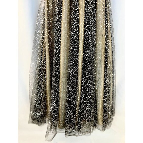 Dave & Johnny Black Sequin Halter Formal Gown $286 - Picture 5 of 14